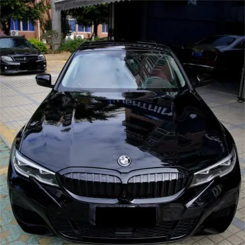 Gloss Piano Black Car Vinyl Wrap BMW Sale review 