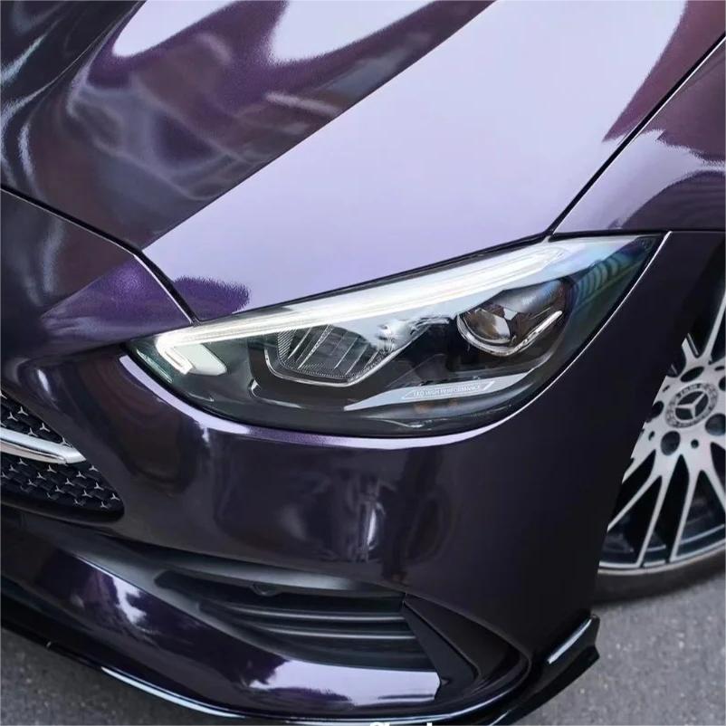 Gloss Metallic Midnight Purple Car Vinyl Wrap BMW PET review Jovannie 02