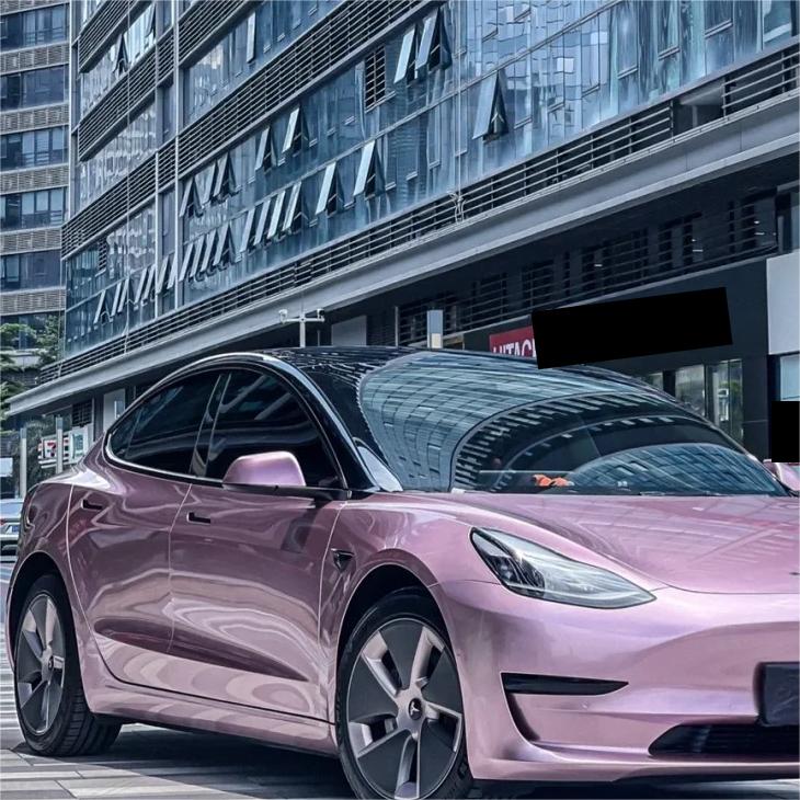 Gloss Metallic Passion Pink Car Vinyl Wrap Bentley GT PET review Messages 03