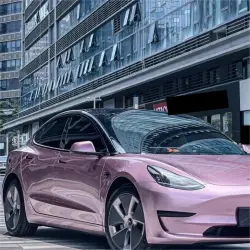 Gloss Metallic Passion Pink Car Vinyl Wrap Bentley GT PET review Messages 04