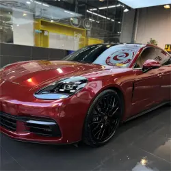 Gloss Metallic Black Cherry Red Car Vinyl Wrap review Broen 01