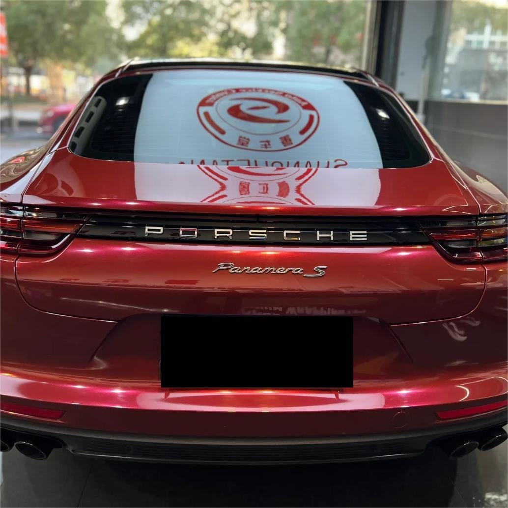 Gloss Metallic Black Cherry Red Car Vinyl Wrap review Broen 03