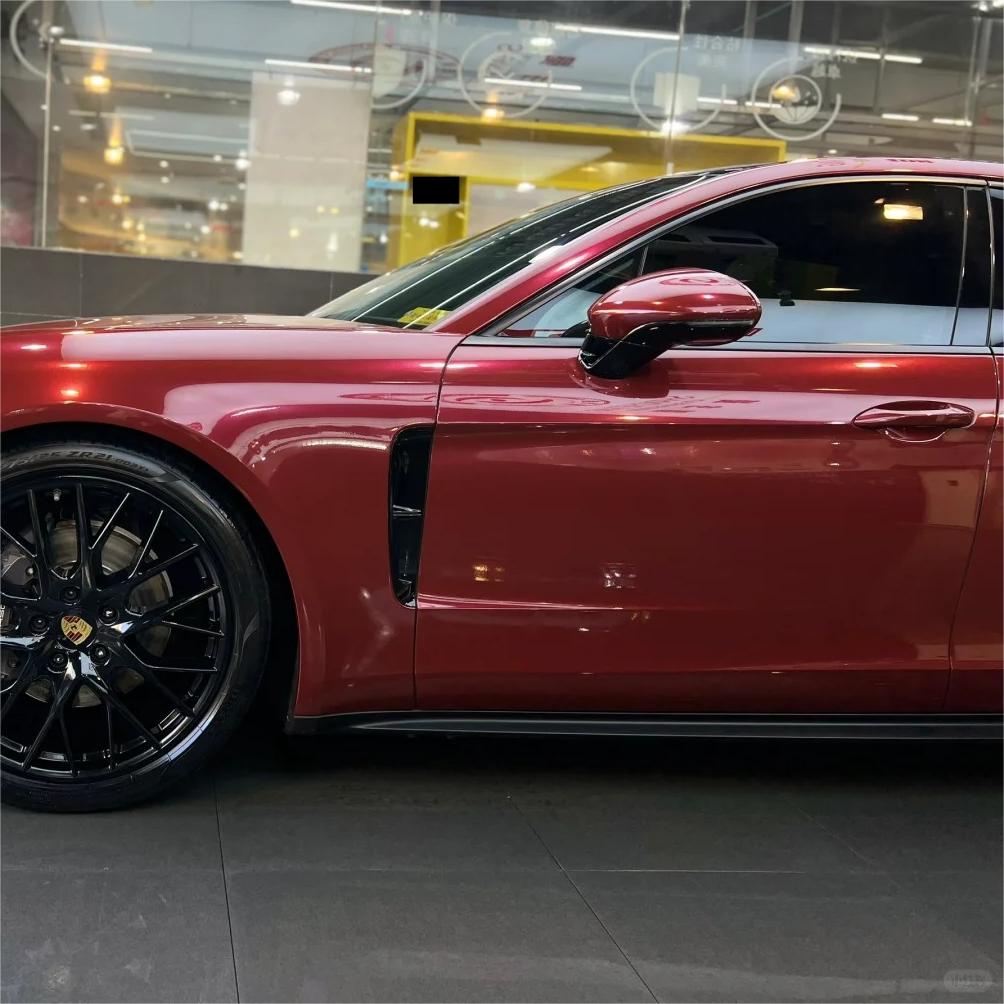 Gloss Metallic Black Cherry Red Car Vinyl Wrap review Broen 04