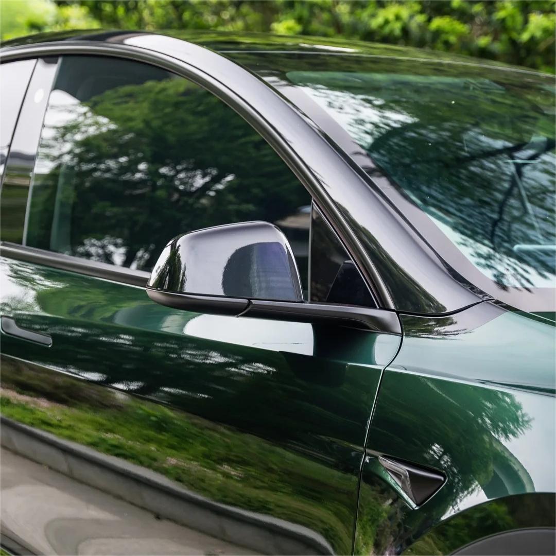 Glossy Paint Metalic Midnight Green Car Vinyl Wrap PET review Midnight 04