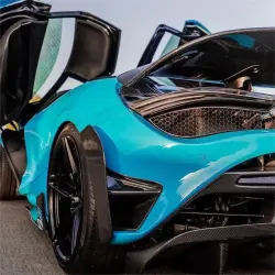 Gloss Miami Blue Car Vinyl Wrap Porsche PET review Miami 02
