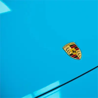 Gloss Miami Blue Car Vinyl Wrap Porsche PET review Blue 02