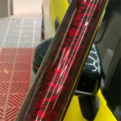 Gloss Red Forged Carbon Car Vinyl Wrap PET | Red Carbon Fiber Wrap review Forged 01