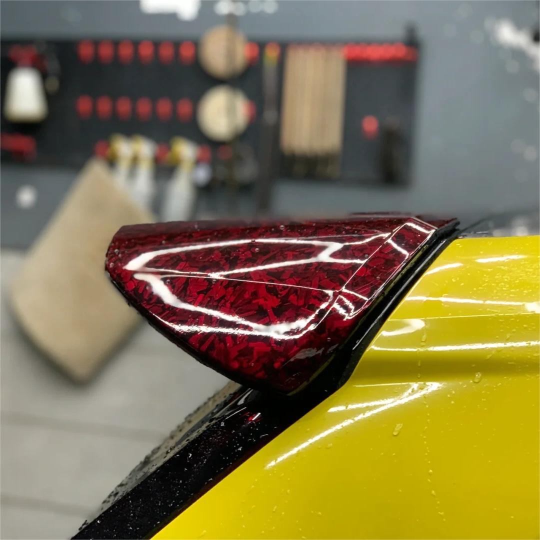 Gloss Red Forged Carbon Car Vinyl Wrap PET review Forged 02