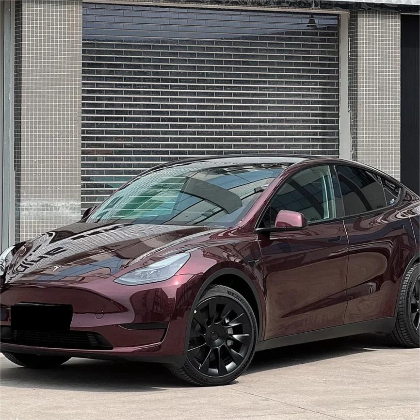 Gloss Metallic Black Rose Car Vinyl Wrap review Install