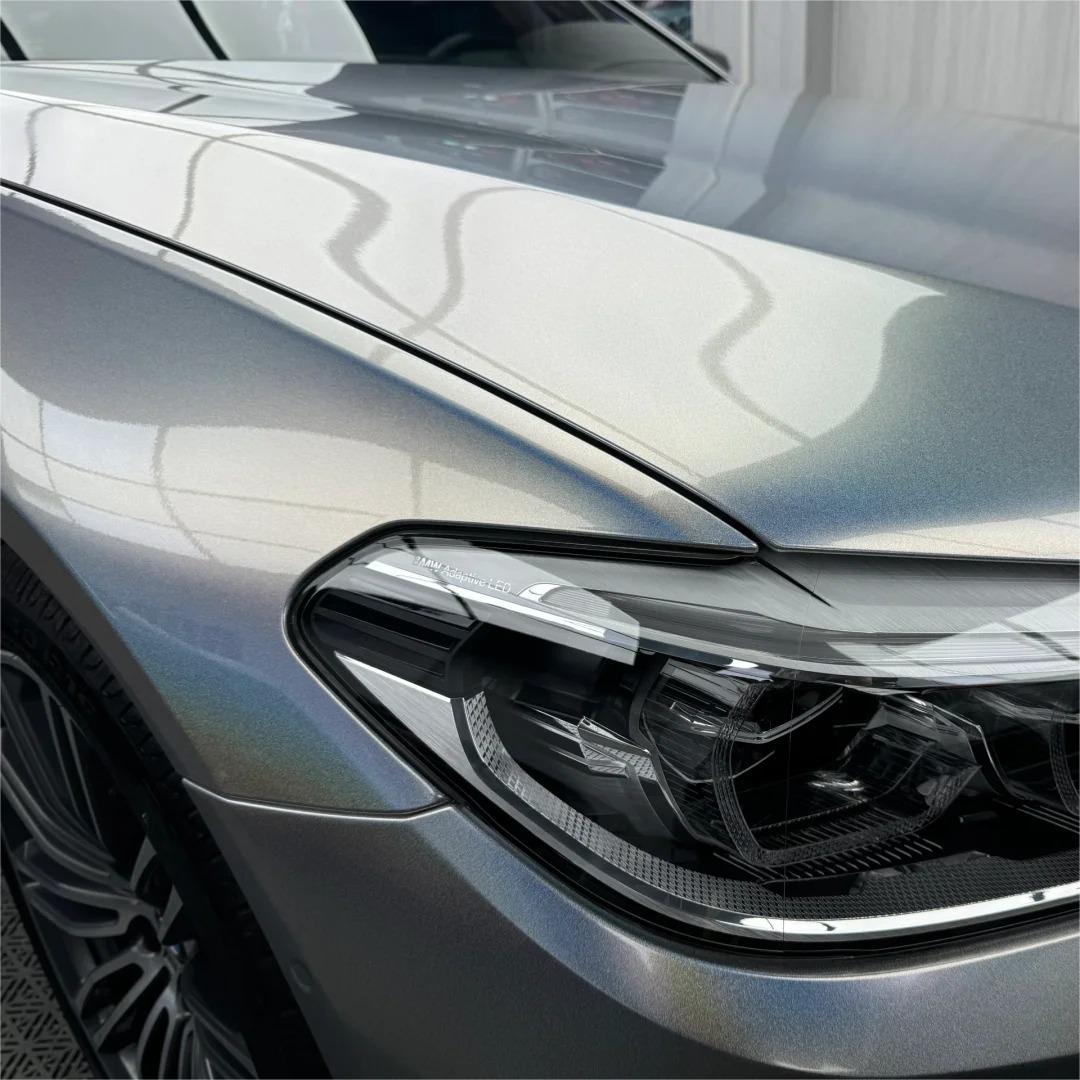 Gloss Metallic Rainbow Holographic Silver Car Vinyl Wrap PET review Rival 00