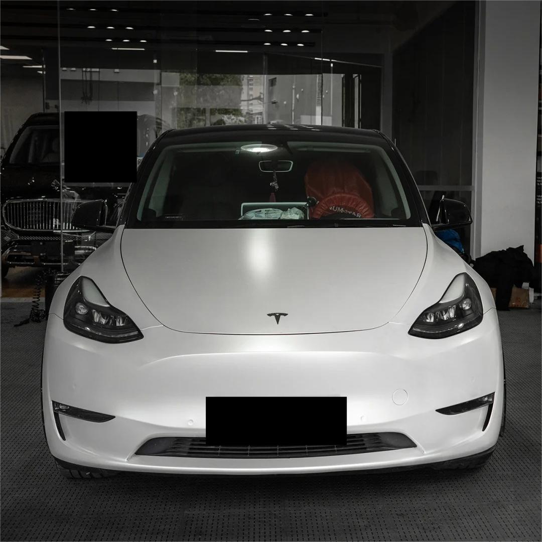 Satin Ceramic White Car Vinyl Wrap review Dany 00