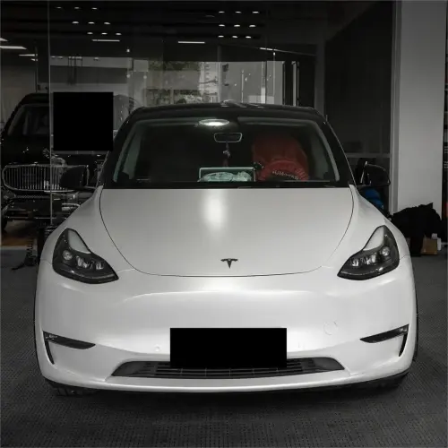 Satin Ceramic White Car Vinyl Wrap review 