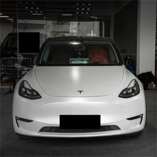 Satin Ceramic Satin White Car Vinyl Wrap PET review 