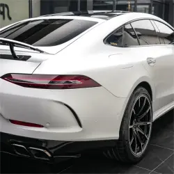 Satin Ceramic White Car Vinyl Wrap review Aesthetic 05