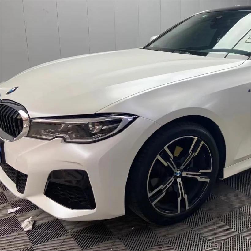 Satin Ceramic White Car Vinyl Wrap review Received 01