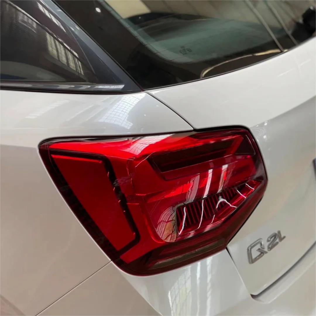 Glossy Shell White Car Vinyl Wrap Audi Tesla PET review Apply 01