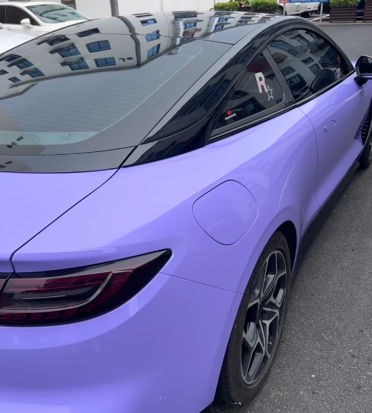 Gloss Lavender Purple Car Vinyl Wrap Tesla BMW PET review Jogsdad