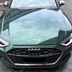 Gloss Metallic Forest Green Car Vinyl Wrap Audi review Dozon 02