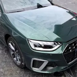 Gloss Metallic Forest Green Car Vinyl Wrap Audi review Dozon 01