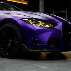 Matte Satin Chrome Purple Car Vinyl Wrap Tesla review Matte 03