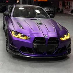 Matte Satin Chrome Purple Car Vinyl Wrap Tesla review Matte 02