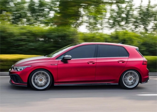 Satin Chrome Metallic Romanee Red Vinyl Wrap | Romania Red PET reviewed by