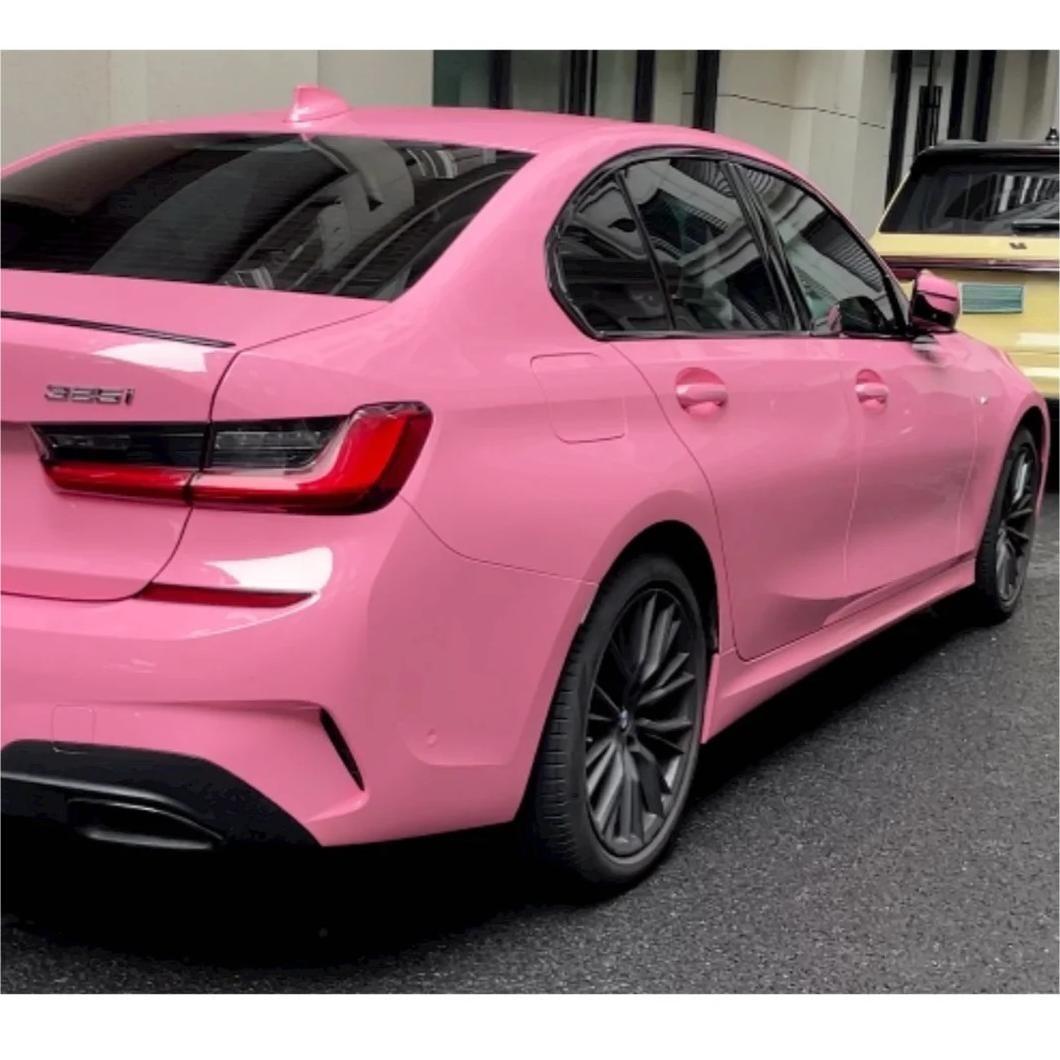 Gloss Crystal Light Pink Car Vinyl Wrap PET review JOHN DAVIS 01
