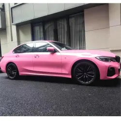 Gloss Crystal Light Pink Car Vinyl Wrap PET review JOHN DAVIS 01