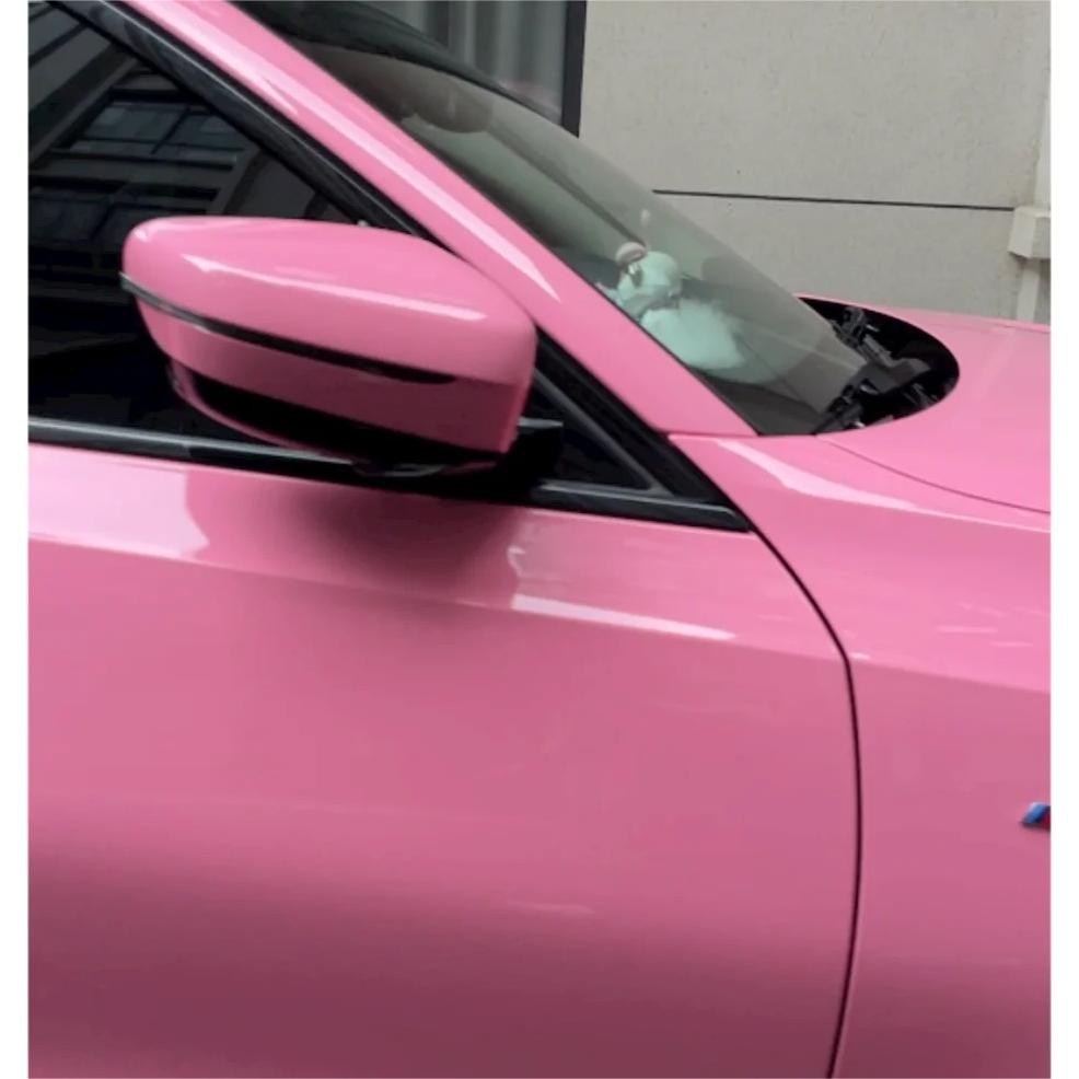 Gloss Crystal Light Pink Car Vinyl Wrap PET review JOHN DAVIS 02
