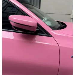 Gloss Crystal Light Pink Car Vinyl Wrap PET review JOHN DAVIS 03