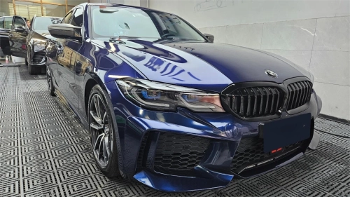 Gloss Metallic Tanzanite Blue Car Vinyl Wrap PET reviewed by