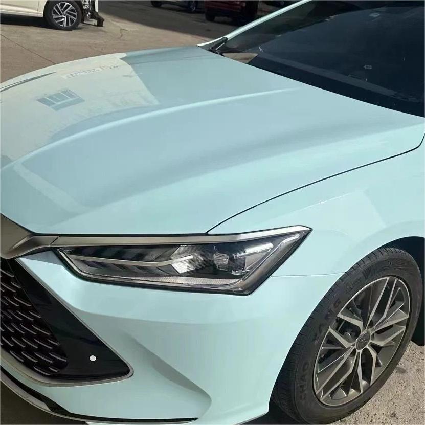 Gloss Ice Blue Car Vinyl Wrap PET review Stunning 01