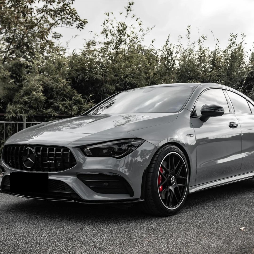 Gloss Nardo Grey Car Vinyl Wrap PET  review Nardo 02