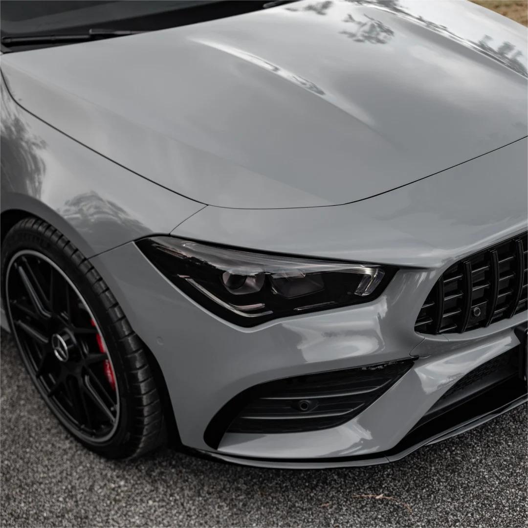 Gloss Nardo Grey Car Vinyl Wrap PET  review Nardo 01