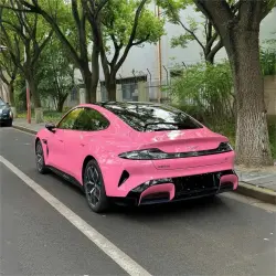 Gloss Crystal Light Pink Car Vinyl Wrap PET review Crystal 02