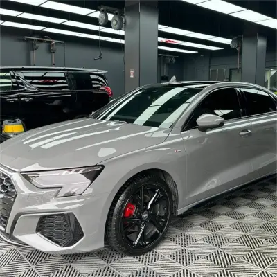Gloss Light Nardo Grey Car Vinyl Wrap PET review Respond 00