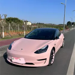 Gloss Pearl Baby Pink Car Vinyl Wrap PET review Install 01