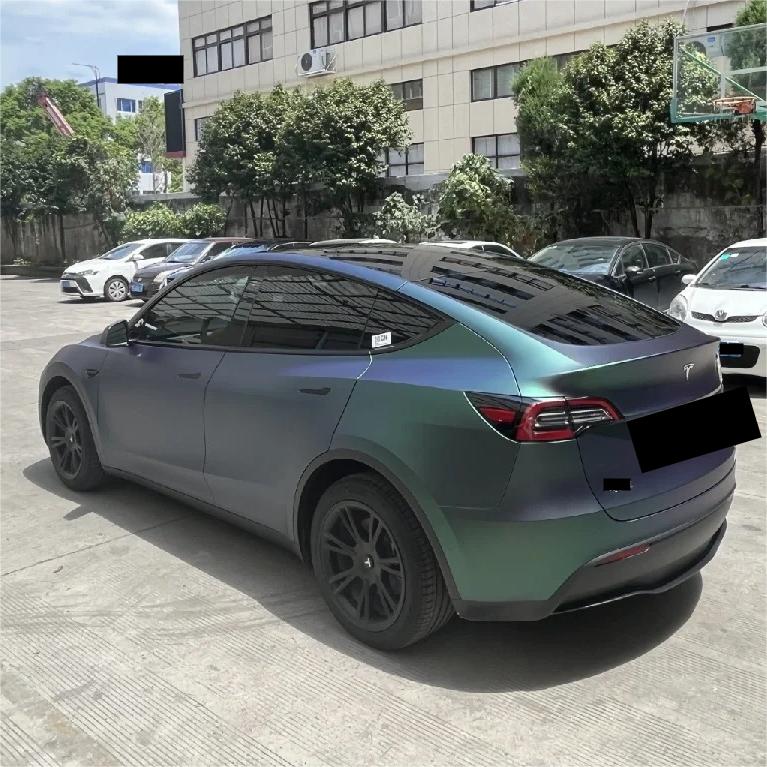 Matte Diamond Aurora Green Car Vinyl Wrap review Diamond 01