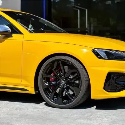 Gloss Sunflower Yellow Car Vinyl Wrap review Flower 01