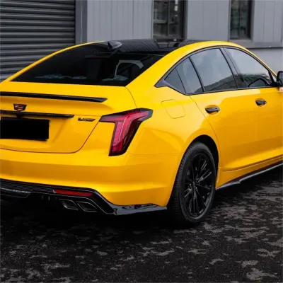 Gloss Sunflower Yellow Car Vinyl Wrap review Quality 06