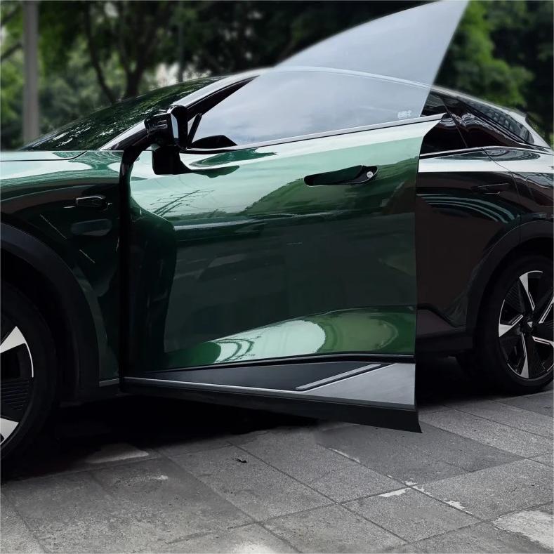 Glossy Paint Metalic Midnight Green Car Vinyl Wrap PET review Refresh 00