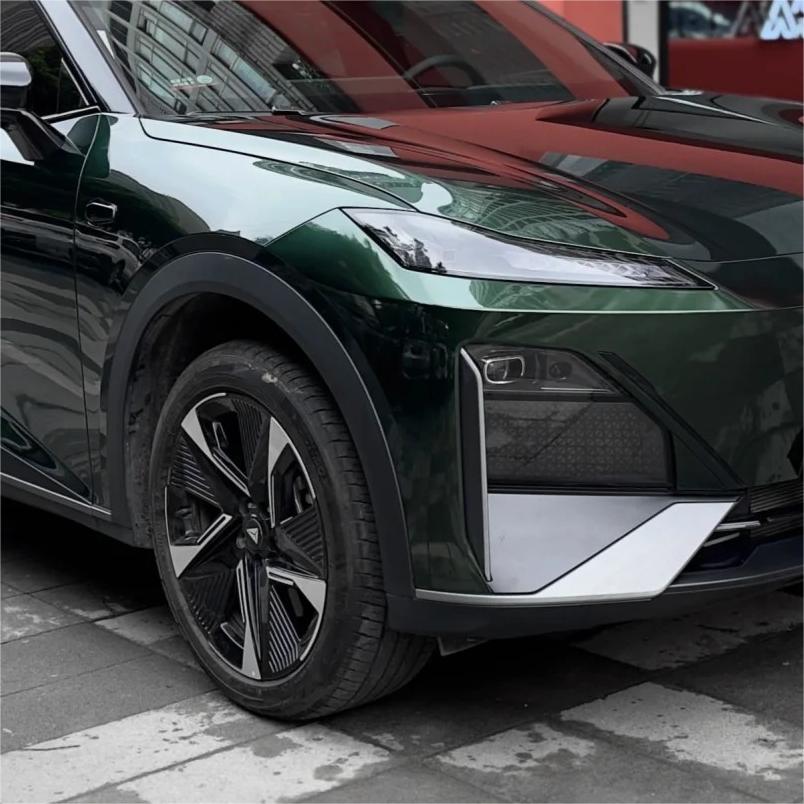 Glossy Paint Metalic Midnight Green Car Vinyl Wrap PET review Refresh 02