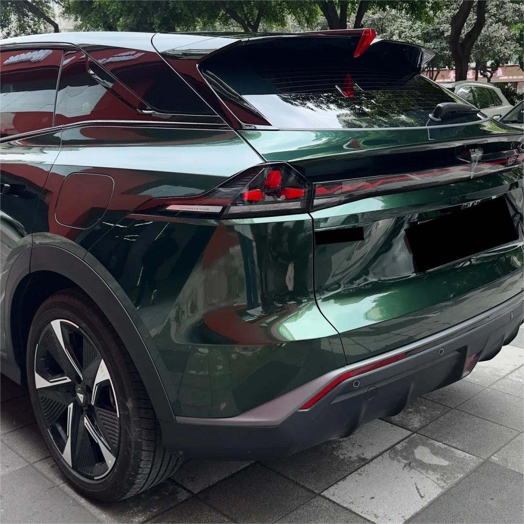 Glossy Paint Metalic Midnight Green Car Vinyl Wrap PET review Refresh 03