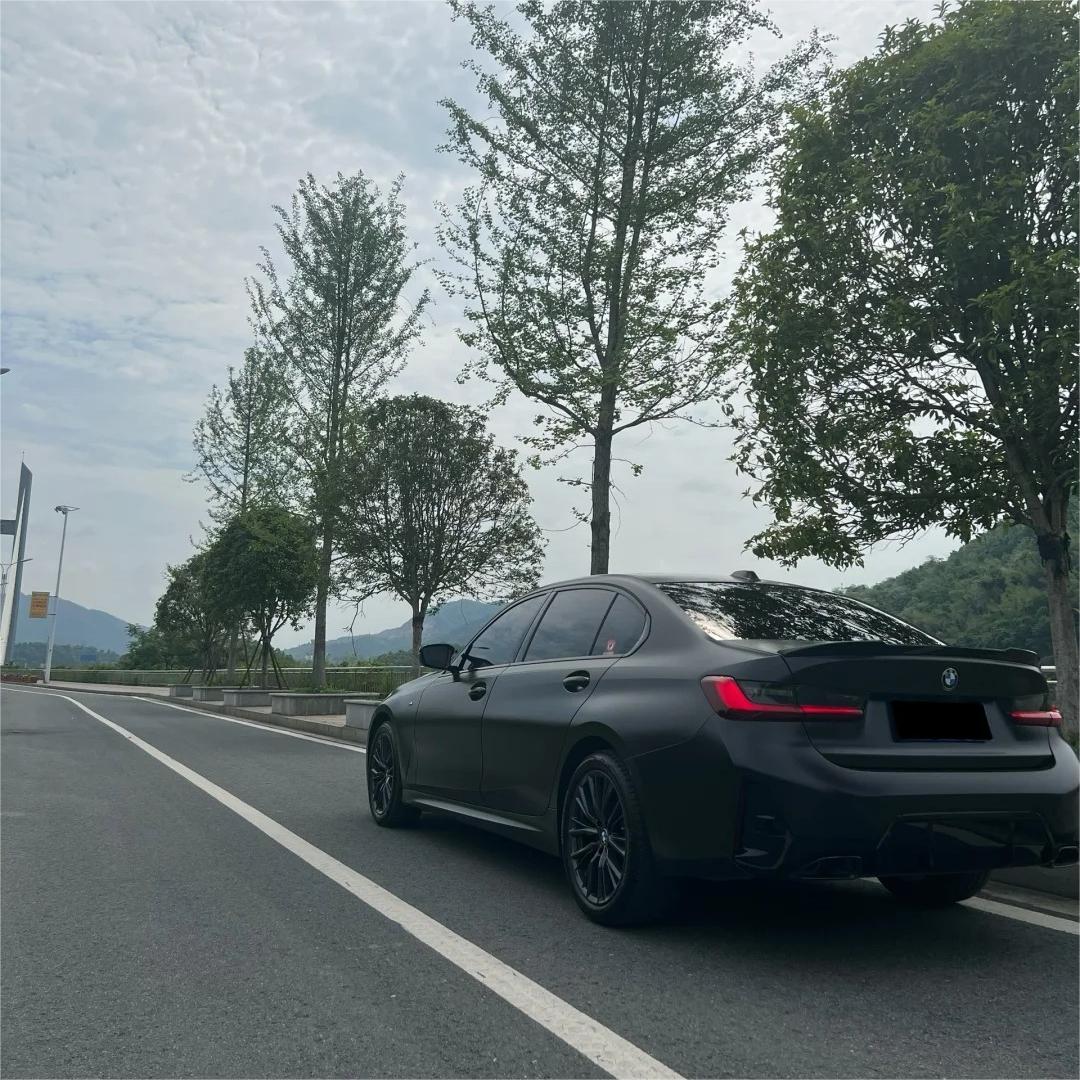 Matte Satin Black Ceramic Black Car Vinyl Wrap BMW  PET  review Satin 03