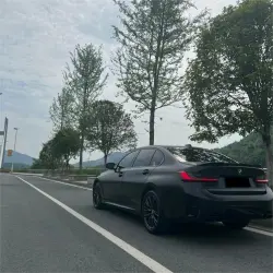 Matte Satin Black Ceramic Black Car Vinyl Wrap BMW  PET  review Satin 04