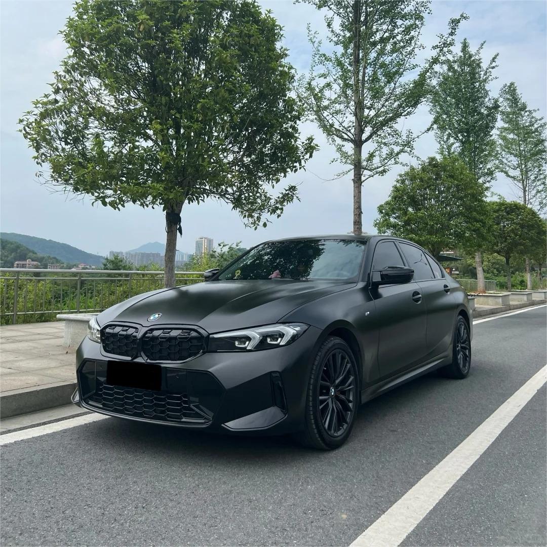 Matte Satin Black Ceramic Black Car Vinyl Wrap BMW  PET  review Satin 01