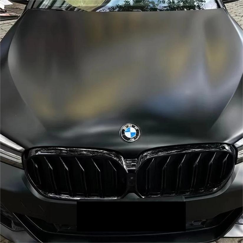 Matte Satin Black Ceramic Black Car Vinyl Wrap BMW  PET  review Coupe 00