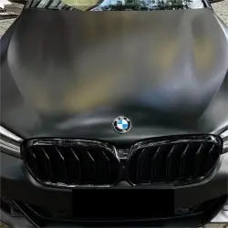 Matte Satin Black Ceramic Black Car Vinyl Wrap BMW  PET  review Coupe 01