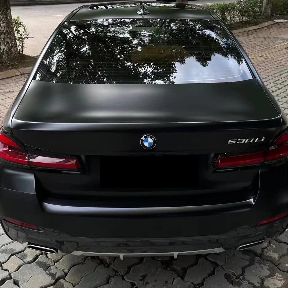 Matte Satin Black Ceramic Black Car Vinyl Wrap BMW  PET  review Coupe 02