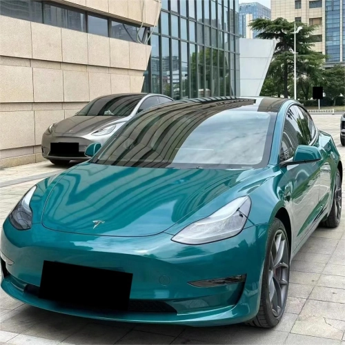 Gloss Hell Green Car Vinyl Wrap PET reviewed by
